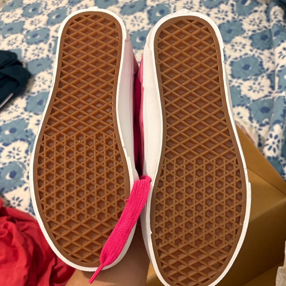 Vans Women's Vibrant Pink Sneakers - Picture 3 of 5